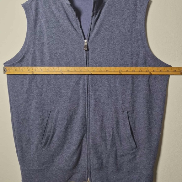 Peter Millar Blue Cotton Blend Sweater Vest XL - Picture 5 of 5